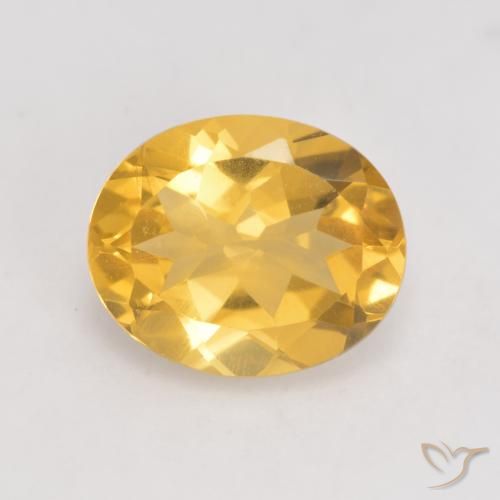 3.26ct Natural ouro médio Citrino, oval, VVS-VS