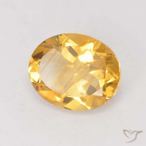 Citrino Laranja Dourado Profundo Natural 3.11ct, oval, VVS-VS