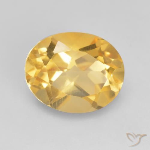 Citrino ouro médio Natural 3.26ct, oval, VVS-VS