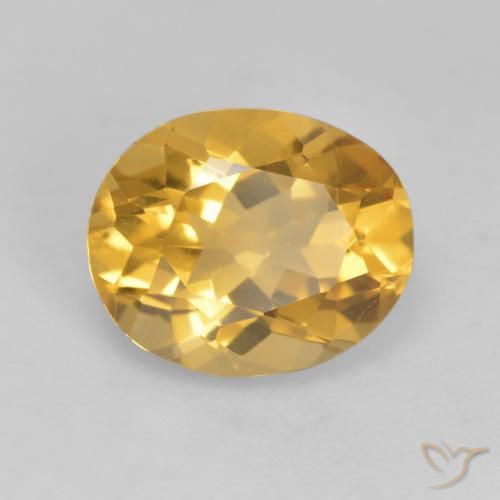 Citrino Dourado médio Natural 2.84ct, oval, VVS-VS