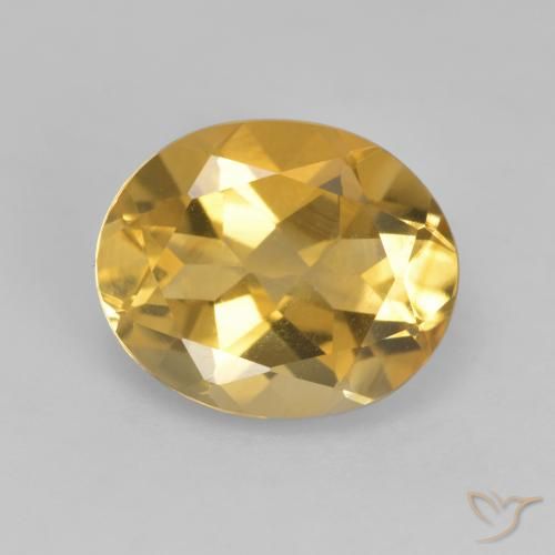 3.49ct Natural Laranja Dourada Citrino, oval, VVS-VS