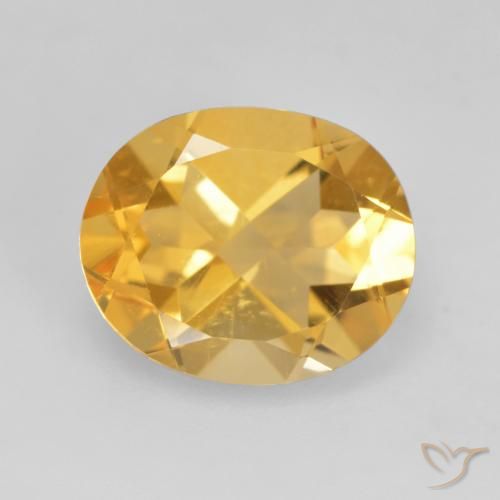 3.42ct Natural ouro médio Citrino, oval, VVS-VS