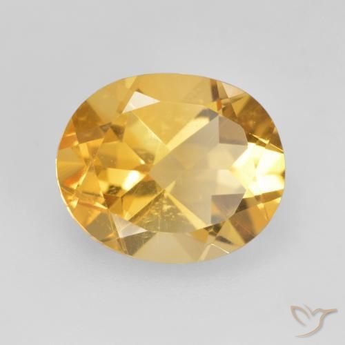 Citrino ouro médio Natural 3.42ct, oval, VVS-VS