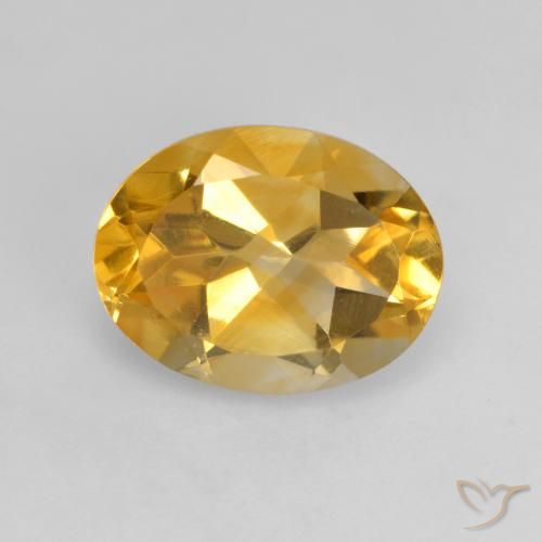 1.61ct Natural Laranja Dourado Profundo Citrino, oval, VVS-VS