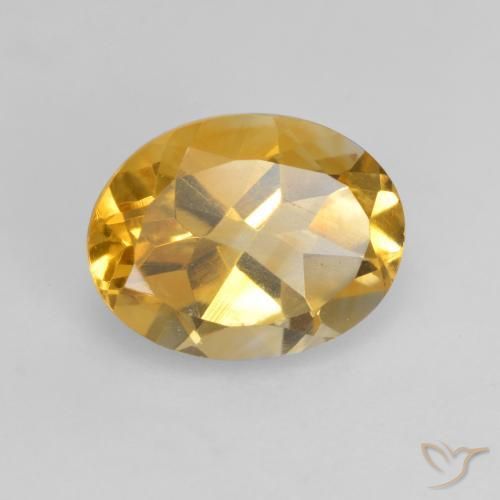 Citrino Laranja Dourado Profundo Natural 1.61ct, oval, VVS-VS