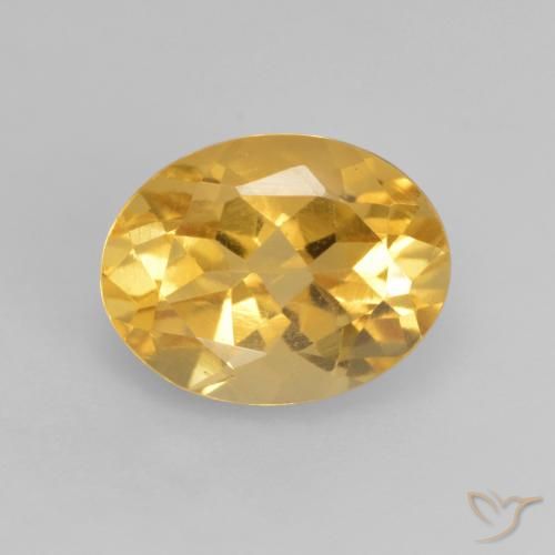 2.02ct Natural Laranja Dourada Citrino, oval, VVS-VS