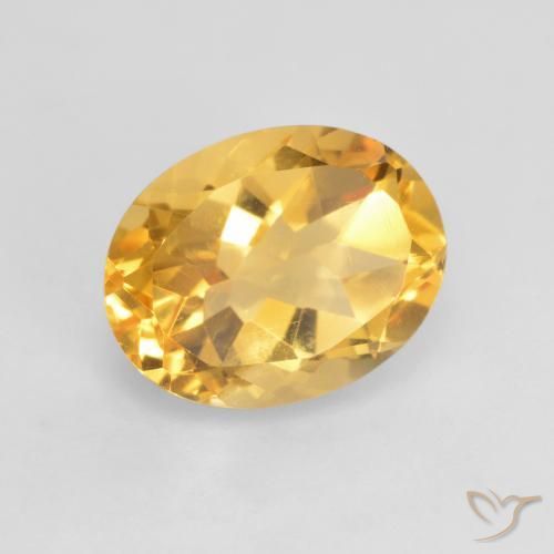 Citrino ouro brilhante Natural 1.93ct, oval, VVS-VS