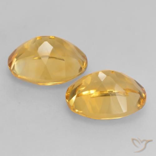 Pedras preciosas de Citrino Dourado Médio-escuro natural de 3.57 ct, oval, VVS-VS