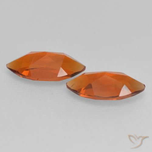 Pedras preciosas de Citrino Laranja Profundo natural de 0.98 ct, Marquesa, VVS-VS