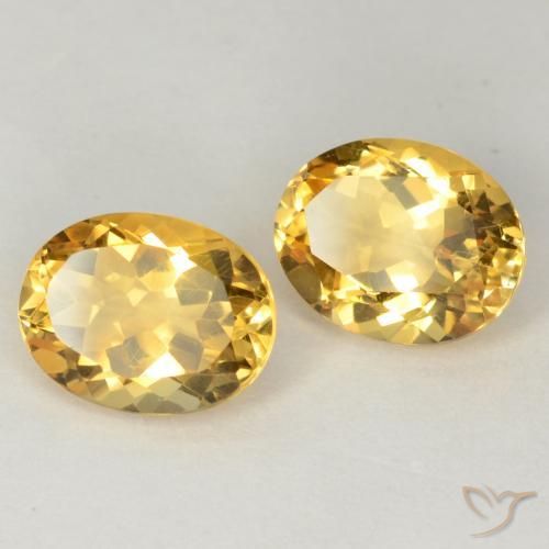 Pedras preciosas de Citrino Dourado médio natural de 3.55 ct, oval, VS