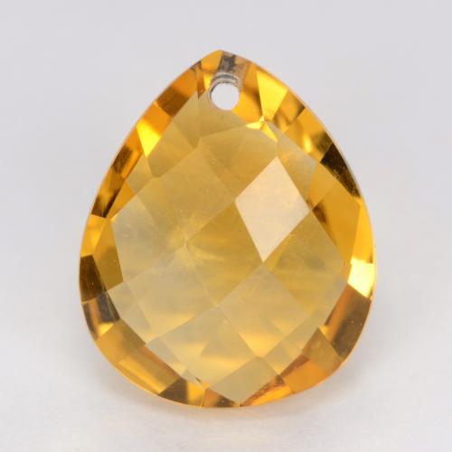 Citrino dourado natural 3,55ct, formato de pêra, VVS-VS