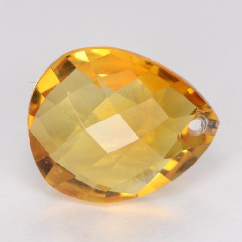 Citrino dourado natural 3,55ct, formato de pêra, VVS-VS