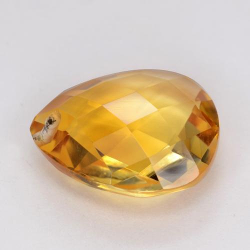 Citrino dourado natural 3,55ct, formato de pêra, VVS-VS