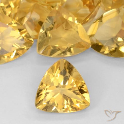 1.50ct Natural ouro profundo Citrino, Trilhão, VVS-VS
