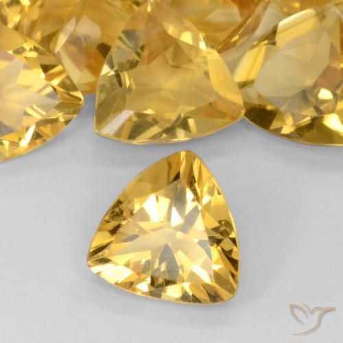 Citrino ouro profundo Natural 1.50ct, Trilhão, VVS-VS