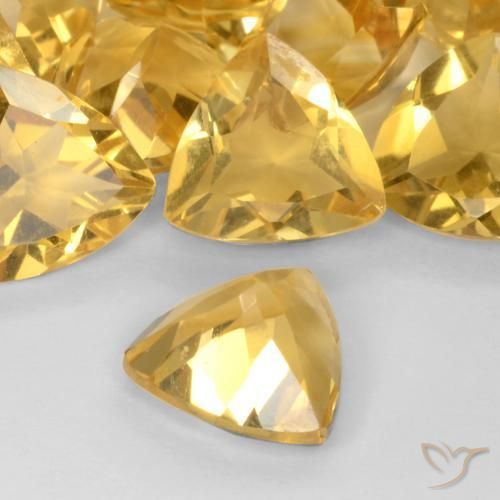 Citrino ouro profundo Natural 1.50ct, Trilhão, VVS-VS