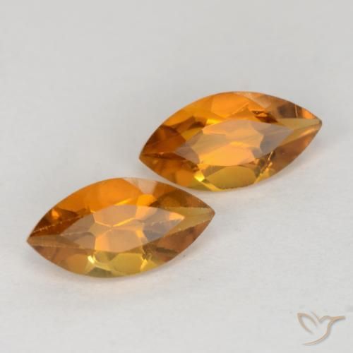 Pedras preciosas de Citrino Laranja Médio natural de 1.05 ct, Marquesa, VS