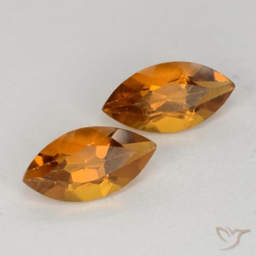 Pedras preciosas de Citrino Laranja Médio natural de 1.06 ct, Marquesa, VS