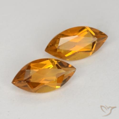 Pedras preciosas de Citrino laranja marrom natural de 1.05 ct, Marquesa, VS