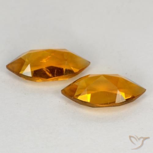 Pedras preciosas de Citrino laranja marrom natural de 1.05 ct, Marquesa, VS