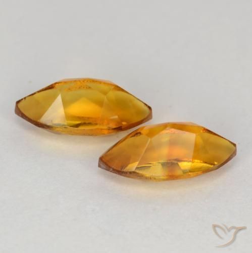 Pedras preciosas de Citrino Laranja Médio natural de 1.19 ct, Marquesa, VS