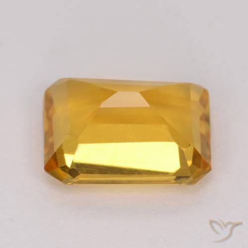 Citrino Laranja-Ouro Natural 1.49ct, Corte Octógono / Esmeralda, VVS-VS