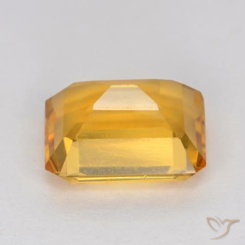Citrino Dourado Escuro Natural 1.44ct, Corte Octógono / Esmeralda, VVS-VS
