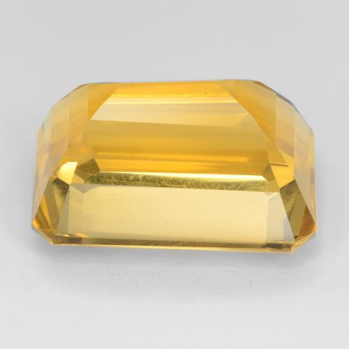 Citrino dourado natural 17,53ct, corte esmeralda, VVS-VS