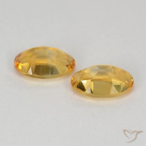 Pedras preciosas de Citrino Laranja Dourada natural de 0.80 ct, oval, VS