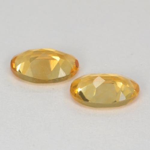 Pedras preciosas de citrino dourado natural de 0,77 ct, corte oval, VS