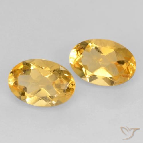 Pedras preciosas de Citrino ouro médio natural de 0.80 ct, oval, VS