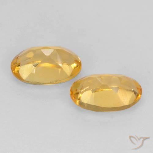 Pedras preciosas de Citrino ouro médio natural de 0.80 ct, oval, VS