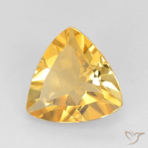 Citrino ouro médio Natural 1.50ct, Trilhão, VS