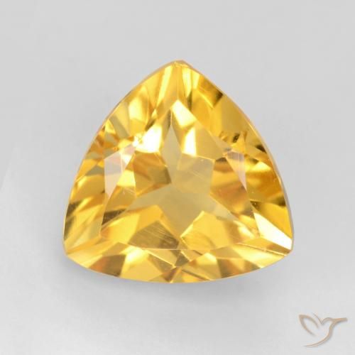1.83ct Natural ouro brilhante Citrino, Trilhão, VVS-VS