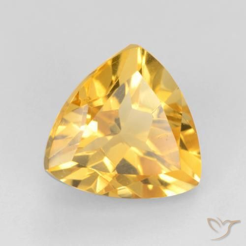Citrino ouro brilhante Natural 1.83ct, Trilhão, VVS-VS
