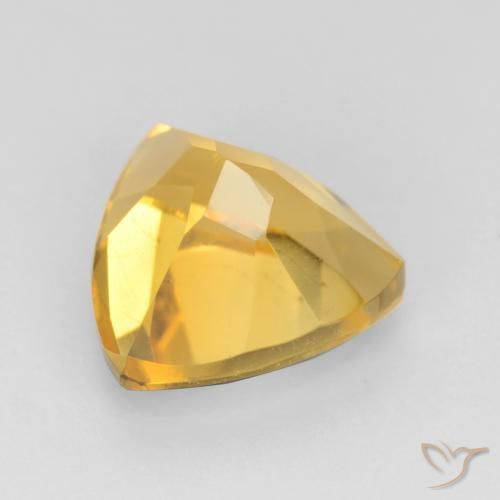 Citrino ouro brilhante Natural 1.83ct, Trilhão, VVS-VS