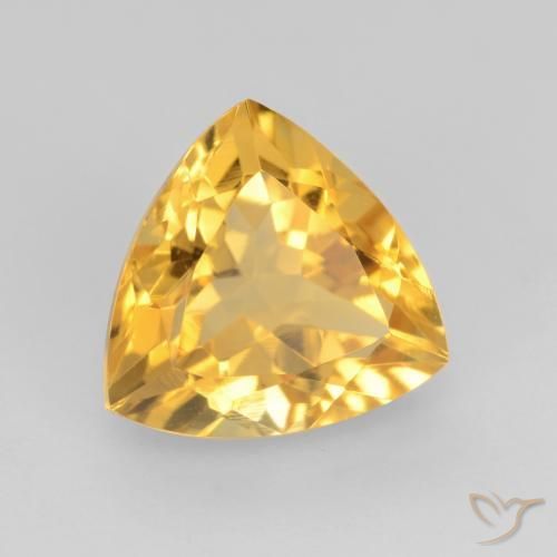 Citrino ouro brilhante Natural 1.72ct, Trilhão, VVS-VS