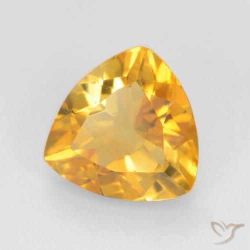 Citrino Dourado Escuro Natural 1.41ct, Trilhão, VVS-VS