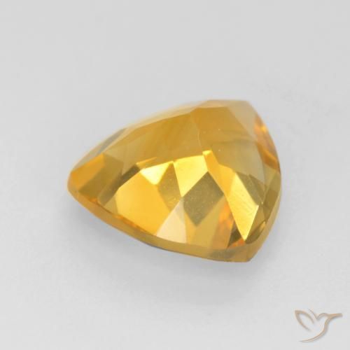 Citrino Dourado Escuro Natural 1.41ct, Trilhão, VVS-VS