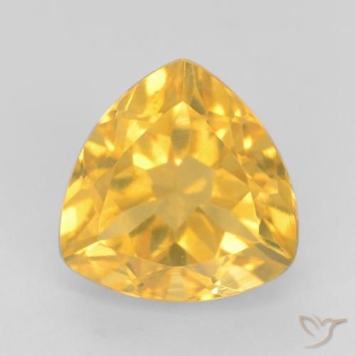 1.79ct Natural ouro brilhante Citrino, Trilhão, VVS-VS