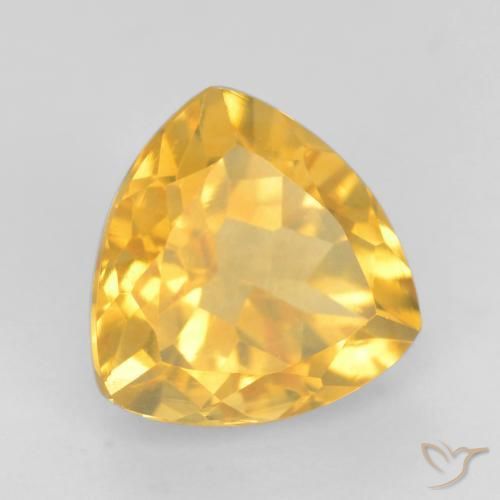 Citrino ouro brilhante Natural 1.79ct, Trilhão, VVS-VS