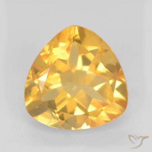 1.65ct Natural ouro médio Citrino, Trilhão, VVS-VS
