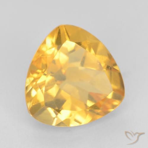 Citrino ouro médio Natural 1.65ct, Trilhão, VVS-VS