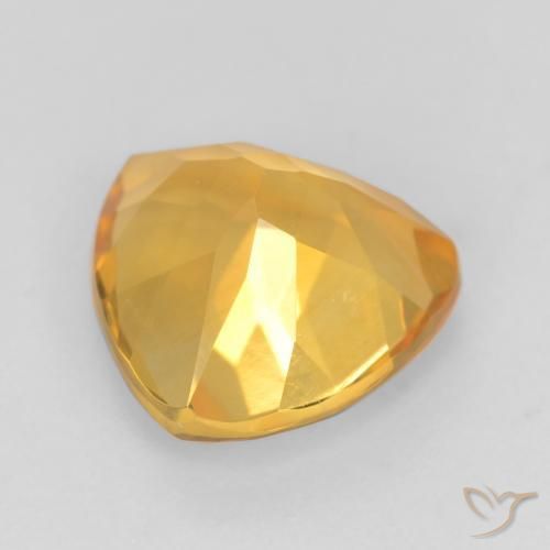 Citrino ouro médio Natural 1.65ct, Trilhão, VVS-VS