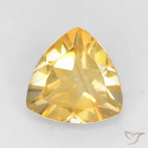 1.22ct Natural Ouro Citrino, Trilhão, VVS-VS