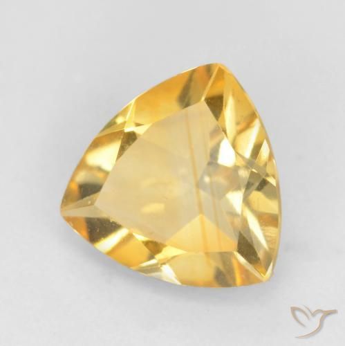 Citrino Ouro Natural 1.22ct, Trilhão, VVS-VS