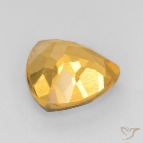 Citrino ouro médio Natural 1.37ct, Trilhão, VVS-VS