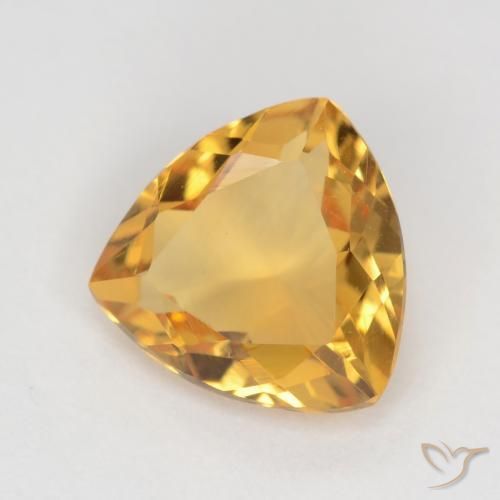 Citrino Laranja-Ouro Natural 1.11ct, Trilhão, VVS-VS