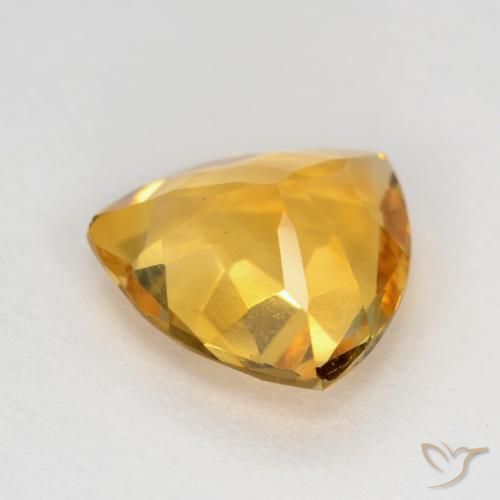 Citrino Laranja-Ouro Natural 1.11ct, Trilhão, VVS-VS