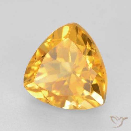 Citrino Laranja Dourada Natural 1.65ct, Trilhão, VVS-VS